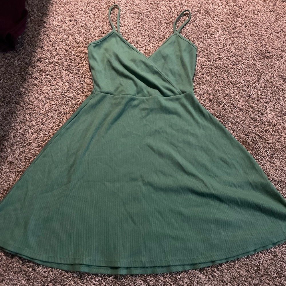 Green medium dress for women